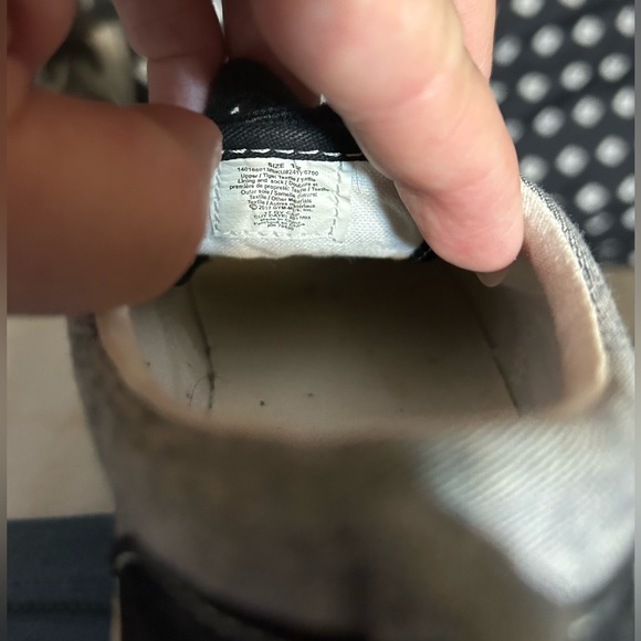 Gymboree toddler shoe grey&black lace up-size 12 - Picture 6 of 8